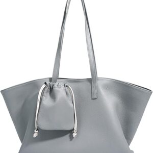 Genuine Leather Tote Bag for Women, Soft Purses Handbags Shoulder Fashion Top Handle Bag Large Capacity