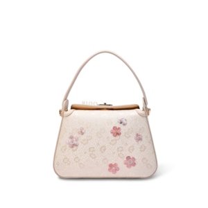 Luxury Binglie Mei Design Embroidered Silk Handbag