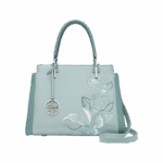 Embroidery Leather Magnolia Crossbody Tote Bag Women Handbag