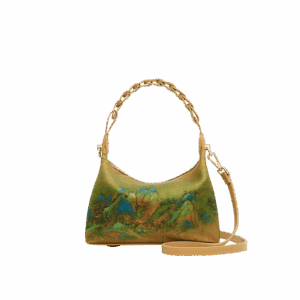 Chinese Painting Xiangyunsha Silk Shoulder Bag Designer Handbag