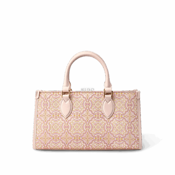 song-brocade-leather-handbag-pink-gold-dingsheng-motif-front-view.png