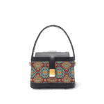Luxury Song Brocade Scrolling Foliage & Lotus Motif Crossbody Bag