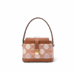 Zhuang Brocade Chrysanthemum Meander Motif Crossbody Bag