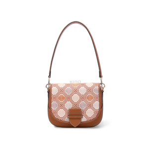 Luxury Zhuang Brocade Chrysanthemum Pattern Messenger Bag