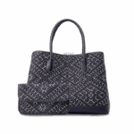 Zhuang Brocade Embroidered Leather Shoulder Bag  Flying Swallow Motif