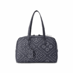 Zhuang Brocade  Flying Swallow Motif  Embroidered Leather Handbag